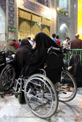 چراغانی و آذین بندی حرم امام رضا(ع) در شب مبعث حضرت محمد(ص)