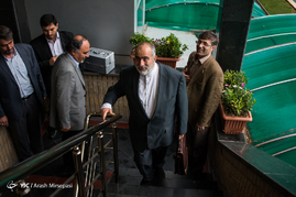 پشت صحنه ضبط برنامه حسن روحانی نامزد انتخابات ریاست جمهوری