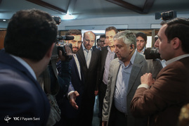پشت صحنه ضبط برنامه محمدباقر قالیباف نامزد انتخابات ریاست جمهوری