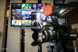 پشت صحنه ضبط برنامه محمدباقر قالیباف نامزد انتخابات ریاست جمهوری