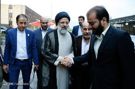 پشت صحنه ضبط برنامه ابراهیم رئیسی نامزد انتخابات ریاست جمهوری