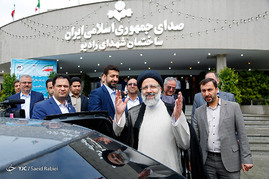 پشت صحنه ضبط برنامه ابراهیم رئیسی نامزد انتخابات ریاست جمهوری