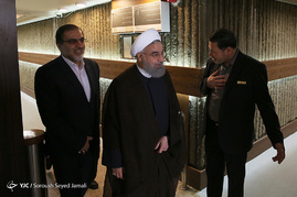 پشت صحنه ضبط برنامه حسن روحانی نامزد انتخابات ریاست جمهوری