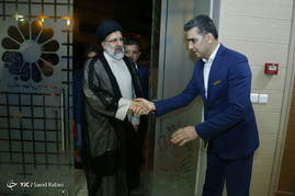 پشت صحنه ضبط برنامه ابراهیم رئیسی نامزد انتخابات ریاست جمهوری