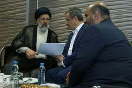 پشت صحنه ضبط برنامه ابراهیم رئیسی نامزد انتخابات ریاست جمهوری