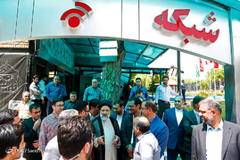پشت صحنه ضبط برنامه ابراهیم رئیسی نامزد انتخابات ریاست جمهوری در شبکه خبر