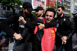به خشونت کشیده شدن تظاهرات روز کارگر در ترکیه