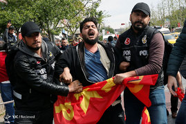 به خشونت کشیده شدن تظاهرات روز کارگر در ترکیه