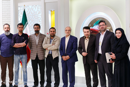 پشت صحنه ضبط برنامه مصطفی هاشمی طبا نامزد انتخابات ریاست جمهوری