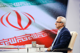 پشت صحنه ضبط برنامه مصطفی هاشمی طبا نامزد انتخابات ریاست جمهوری