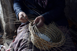 کارگاه‌ سبدبافی بانوان روستای ویست شهرستان خوانسار