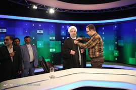 پشت صحنه گفتگوی ویژه خبری با حسن روحانی نامزد انتخابات ریاست جمهوری
