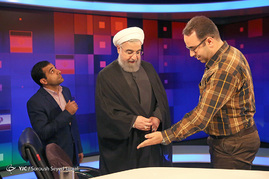 پشت صحنه گفتگوی ویژه خبری با حسن روحانی نامزد انتخابات ریاست جمهوری
