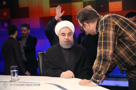 پشت صحنه گفتگوی ویژه خبری با حسن روحانی نامزد انتخابات ریاست جمهوری
