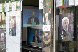 پخش زنده مناظره نامزدهای انتخابات ریاست جمهوری در سطح شهر - مشهد‎