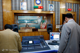 پشت صحنه ضبط برنامه ابراهیم رئیسی نامزد انتخابات ریاست جمهوری