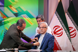شت صحنه ضبط برنامه  مصطفی هاشمی طبا نامزد انتخابات ریاست جمهوری