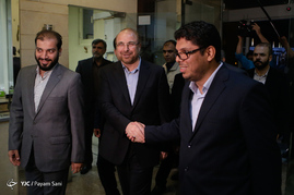 پشت صحنه ضبط برنامه محمدباقر قالیباف نامزد انتخابات ریاست جمهوری