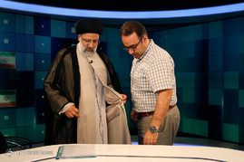 پشت صحنه گفتگوی ویژه خبری با حضور سیدابراهیم رئیسی نامزد انتخابات ریاست جمهوری