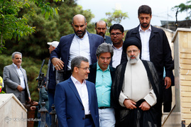 پشت صحنه ضبط برنامه ابراهیم رئیسی نامزد انتخابات ریاست جمهوری