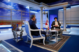 پشت صحنه ضبط برنامه ابراهیم رئیسی نامزد انتخابات ریاست جمهوری