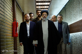 پشت صحنه ضبط برنامه سید ابراهیم رئیسی نامزد انتخابات ریاست جمهوری