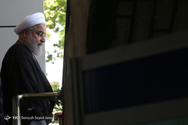 پشت صحنه ضبط برنامه حسن روحانی نامزد انتخابات ریاست جمهوری