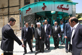پشت صحنه ضبط برنامه حسن روحانی نامزد انتخابات ریاست جمهوری