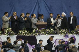 همایش انتخاباتی حسن روحانی در ورزشگاه آزادی