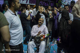 همایش انتخاباتی حسن روحانی در ورزشگاه آزادی