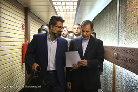 پشت صحنه ضبط برنامه معاونت سیما اسحاق جهانگیری نامزد انتخابات ریاست جمهوری