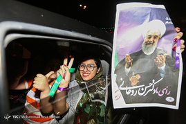 شور و حال انتخاباتی جوانان در خیابان‌های قم‎