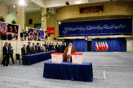 حضور رهبر معظم انقلاب پای صندوق رای
