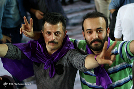 شادی مردم تبریز پس از اعلام نتایج انتخابات ریاست جمهوری 96