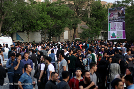 شادی مردم تبریز پس از اعلام نتایج انتخابات ریاست جمهوری 96