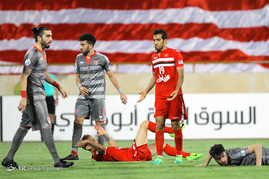 دیدار تیم های فوتبال پرسپولیس و لخویا