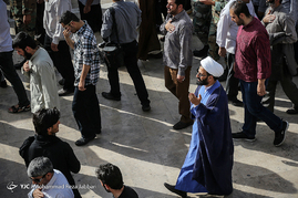 تشییع پیکر شش شهید مدافع حرم در قم‎