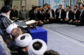 محفل انس با قرآن کریم در حسینیه امام خمینی(ره) با حضور رهبر معظم انقلاب