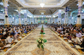 آئین جزءخوانی قرآن کریم در حرم حضرت معصومه (س)‎