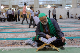 آئین جزءخوانی قرآن کریم در حرم حضرت معصومه (س)‎