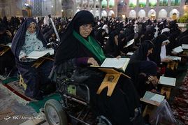 ترتیل خوانی سحرگاهی قرآن کریم در حرم امام رضا علیه السلام