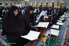 ترتیل خوانی سحرگاهی قرآن کریم در حرم امام رضا علیه السلام
