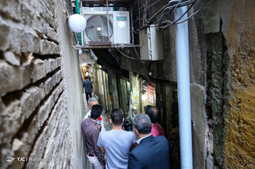 بازرسی از معابر نا ایمن بازار از لحاظ آتش نشانی