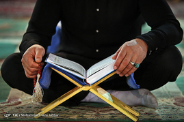 آئین جزءخوانی قرآن کریم در حرم حضرت محمد هلال بن علی(ع) - آران و بیدگل کاشان