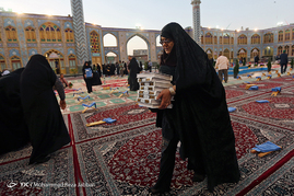 آئین جزءخوانی قرآن کریم در حرم حضرت محمد هلال بن علی(ع) - آران و بیدگل کاشان