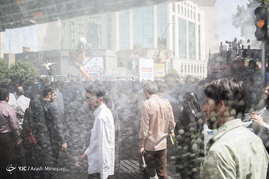 تشییع پیکر شهدای حادثه تروریستی تهران