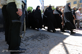 تشییع پیکر حجت الاسلام سیدمهدی تقوی شهید حادثه تروریستی تهران - قم‎