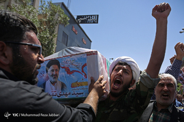 تشییع پیکر حجت الاسلام سیدمهدی تقوی شهید حادثه تروریستی تهران - قم‎