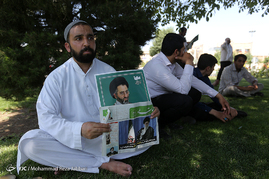 تشییع پیکر حجت الاسلام سیدمهدی تقوی شهید حادثه تروریستی تهران - قم‎