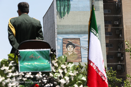 تشییع پیکر شهدای حادثه تروریستی تهران